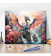 Amazon.com: Dragon Paint by Numbers Kit for Adults, Winged
